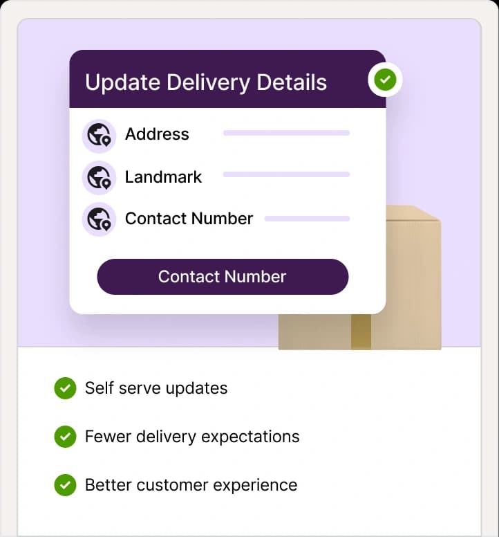 Accurate Delivery Information